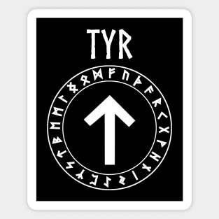 Tyr Norse God Tiwaz Rune Magnet